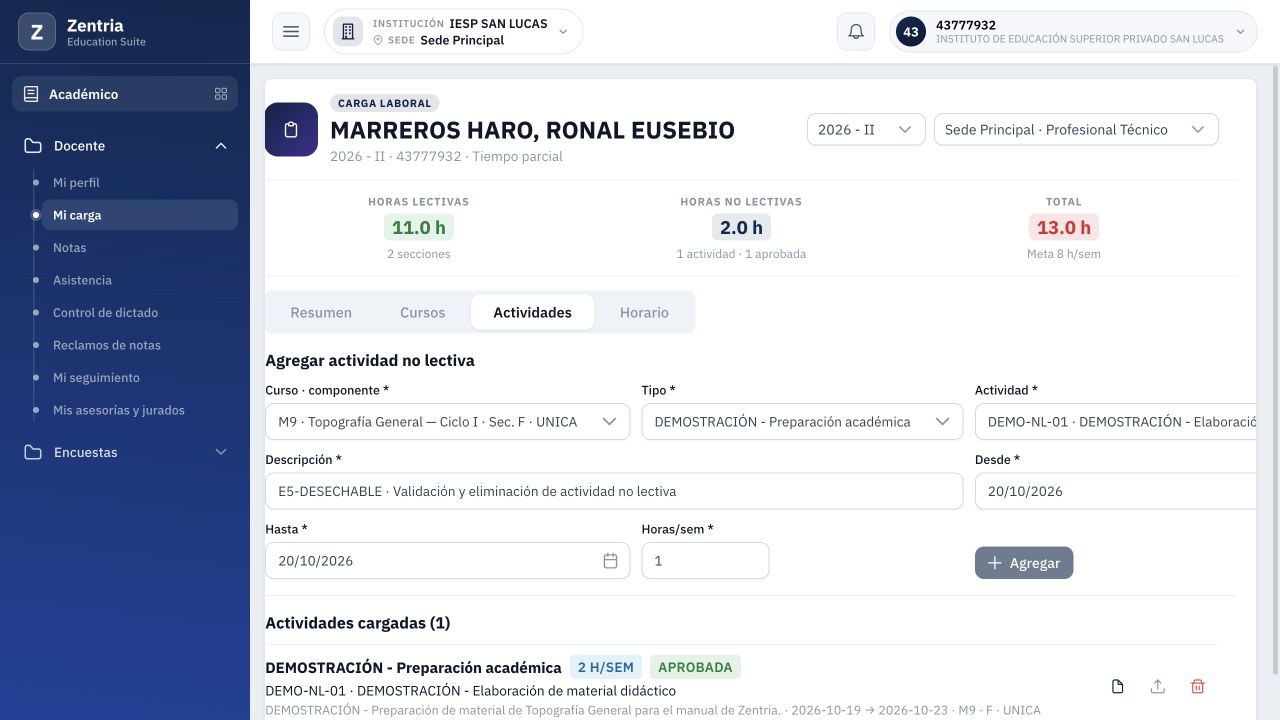 Desde y Hasta en 20/10/2026: Agregar permanece desactivado con los demás campos completos.
