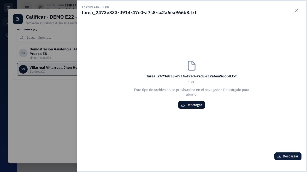 Visor del archivo reenviado: el texto se revisó mediante Descargar, sin atribuirle una previsualización no disponible.